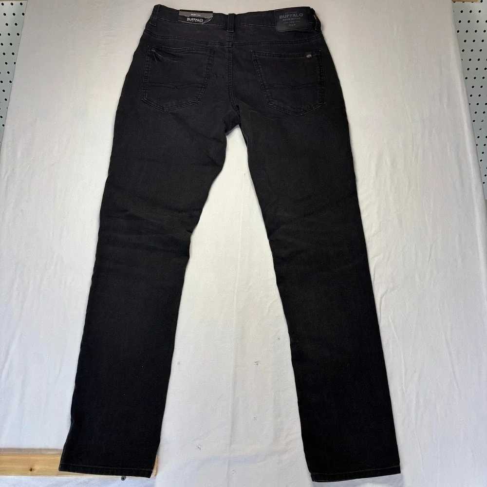 Buffalo David Bitton Jeans Mens 32x32 Slim Ash Black Stretch Denim New